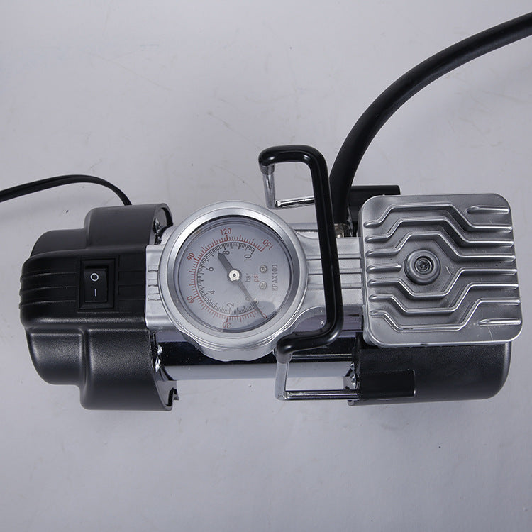 车载充气泵 金属单缸 12V 电动便携式打气泵 汽车轮胎打气筒