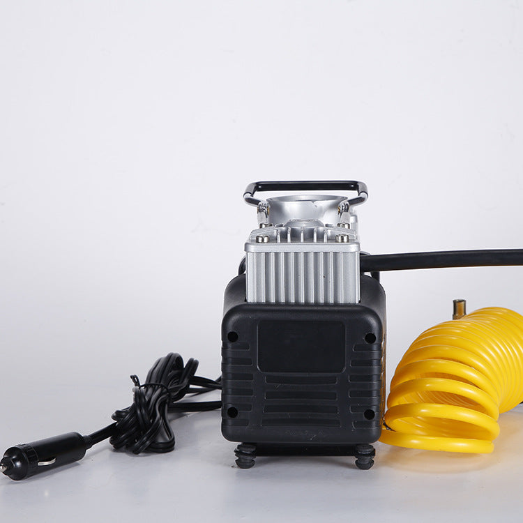 厂家批发双缸金属充气泵 高压快速汽车充气泵 便携式汽车充气泵