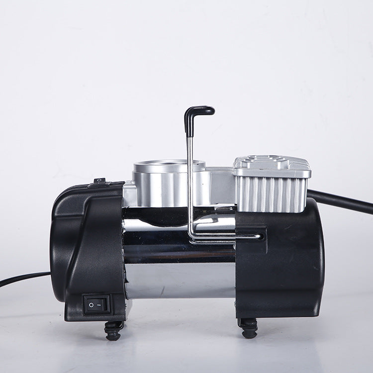 车载充气泵 金属单缸 12V 电动便携式打气泵 汽车轮胎打气筒