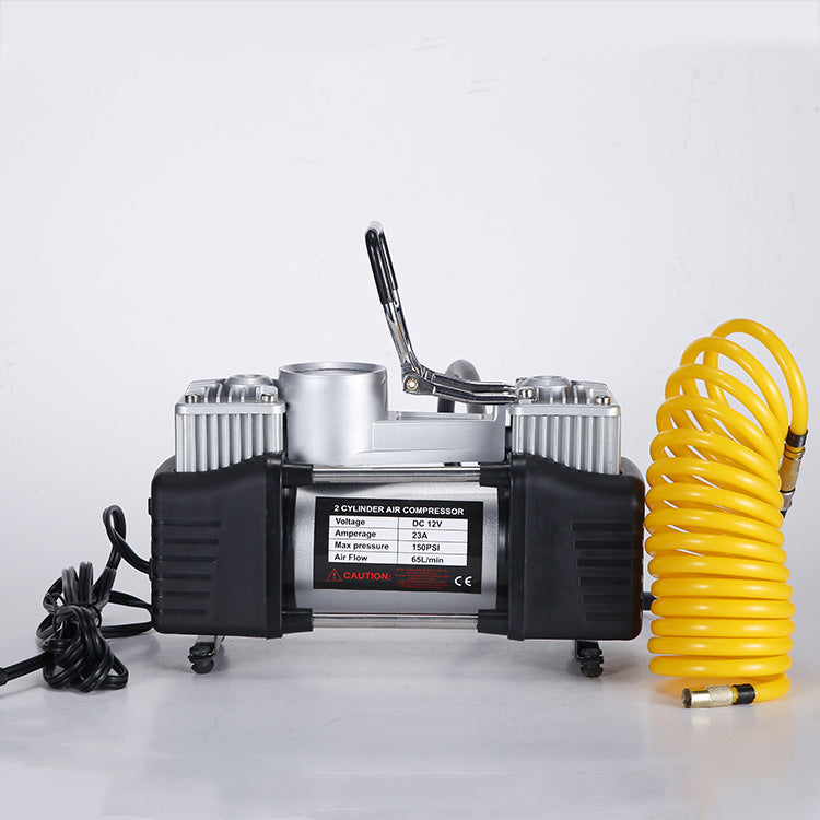 Factory wholesale dual-cylinder metal air compressor high-pressure fast car air pump portable car air pump