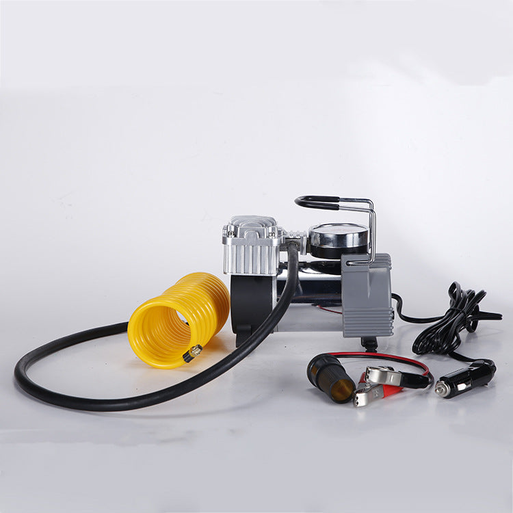 Car-mounted single-cylinder inflator portable metal vehicle tire inflator car-mounted high-power inflator machine