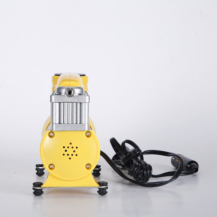 厂家直销 12V电动充气泵 带灯金属电动充气泵 便携式车载充气泵