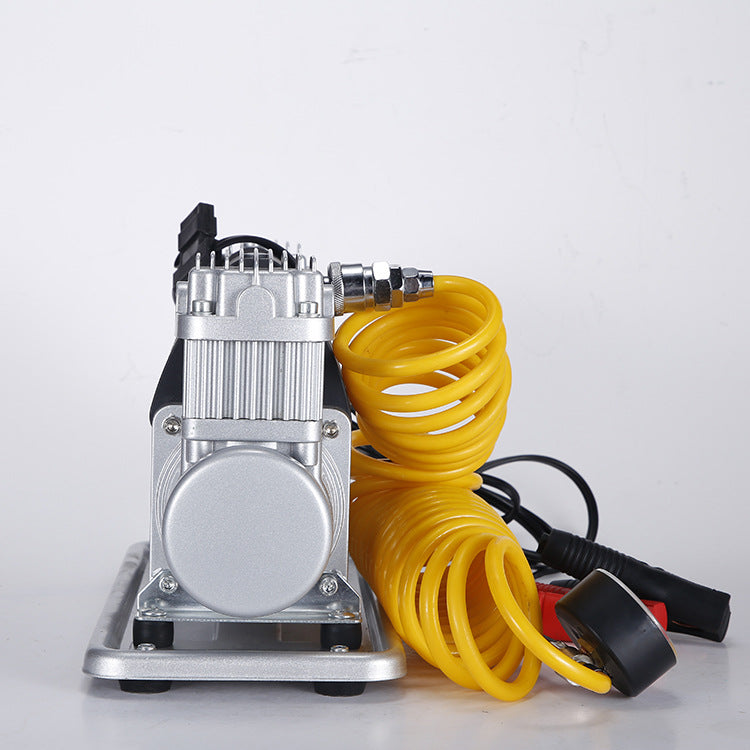 汽车金属车用充气泵打气泵 12V车载轮胎冲气泵打气机双缸充气泵