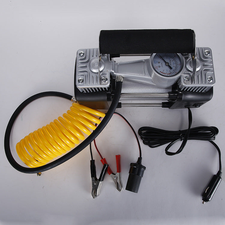 Factory Direct 12V Electric Air Pump with Light Metal Electric Air Pump Portable Car Air Pump