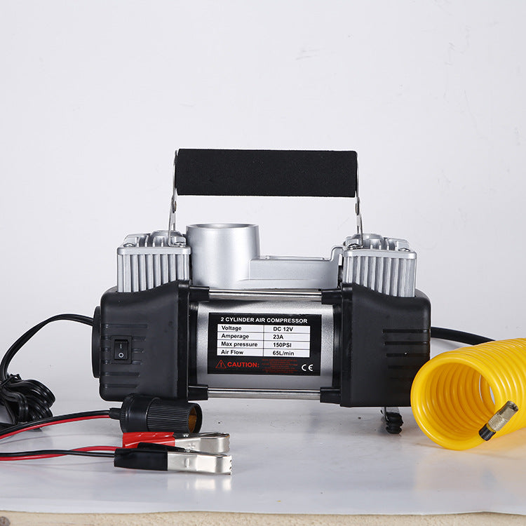 厂家直销车载充气泵汽车轮胎泵微型气泵车用充气泵电动充气泵