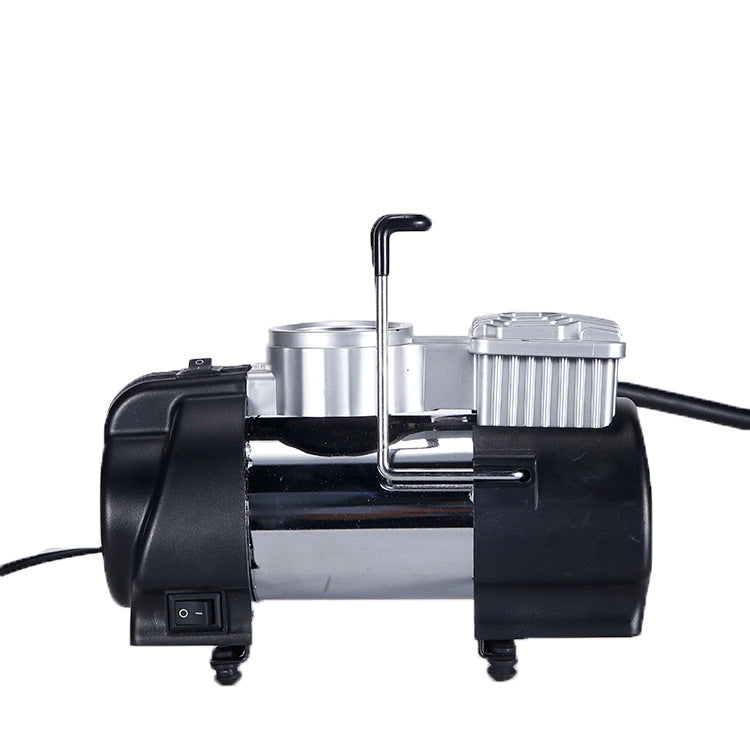 车载充气泵 金属单缸 12V 电动便携式打气泵 汽车轮胎打气筒